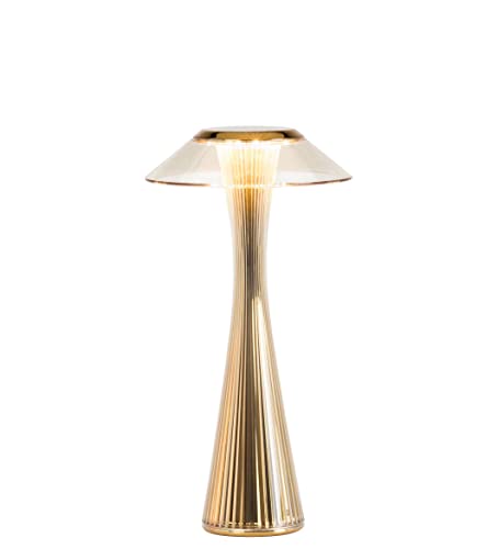 Kartell Space Lampada da Tavolo, Oro, 15ⵁx30 cm