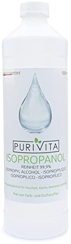 Purivita - Isopropanolo alcool 99,9% detergente multiuso - 1000 ml