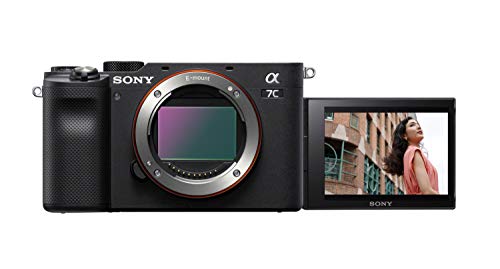 Sony Alpha 7 C - Fotocamera Digitale Mirrorless Full-frame, compatta e leggera, Real-time Autofocus, 24.2 MP, Stabilizzatore integrato a 5 assi, lunga durata della batteria (Nero)