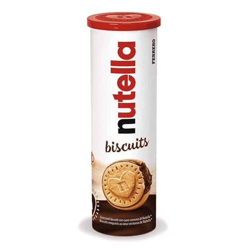 Nutella Biscuits Tubo, biscotti alla Nutella, 1 confezione da 166 gr