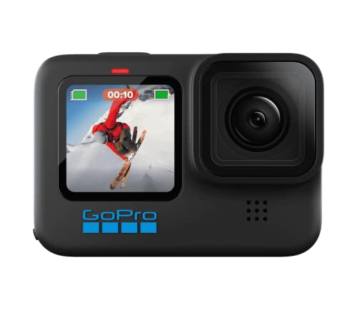 GoPro HERO 10 Black Actioncam - 5K / 60 BpS Action camera Touch screen, WLAN, GPS, Stabilizzatore di immagine, Cronomet