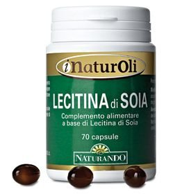 Naturando Olio di Lecitina di Soia 70 Perle per un Apporto Naturale di Omega3