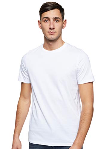 JACK & JONES JJEORGANIC BASIC TEE SS O-NECK NOOS, T-Shirt Uomo, Bianco (White Detail:SLIM), M