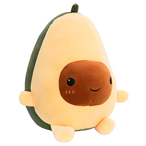 Yeqivo Peluche di Avocado Cute Avocado Plush Toy 11.8' Avocado Stuffed Pillow Gift for Girls Boys Friends (Giallo,30CM)