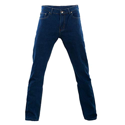 Toocool - Jeans Uomo Pantaloni Imbottiti Pile Felpati Foderati Regular Fit H001 [50,Blu]