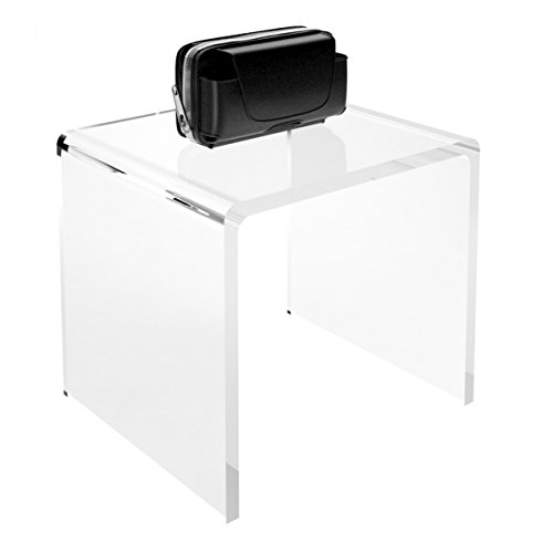 DesignPlex Tavolino plexiglass trasparente - Misure: 31 x 21 x H25 cm
