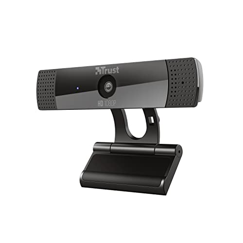 Trust Gxt 1160 Vero Webcam Full Hd 1080P Con Microfono Integrato, Nero
