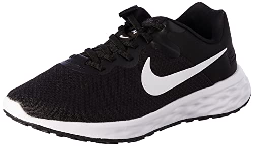 Nike Revolution 6 Flyease Next Nature, Men's Easy On/off Road Running Shoes Uomo, Black/White-Iron Grey, 42.5 EU
