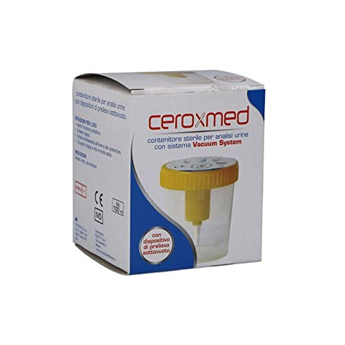 Ceroxmed Contenitore Urina con Sistema Vacuum System, 100ml