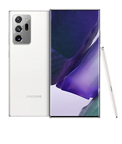 Samsung Galaxy Note 20 Ultra 5G, 256GB, Mystic White (Ricondizionato) Smartphone Originale di fabbrica in esclusiva per il mercato europeo (versione internazionale)