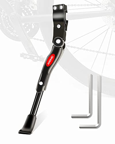 ANDIMEI Cavalletto Bici MTB per 24”-28” - Regolabile Alta qualità Alluminio Lega Bike Stand Cavalletti per Bicicletta Mountain Bike, Bici da Strada, ebike, BMX,MTB Elettrica, Bici Pieghevole (Nero)
