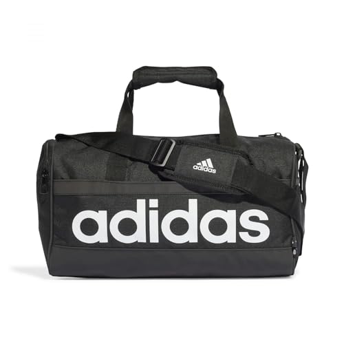 adidas Borsa sportiva Essentials Linear Duffelbag, nero/bianco, X-Small