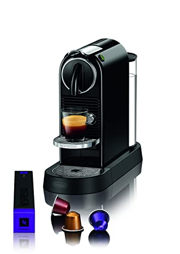 Nespresso Citiz EN167.B, Macchina da Caffè di De'Longhi, Sistema Capsule Nespresso, Serbatoio acqua 1L, Colore Limousine Black