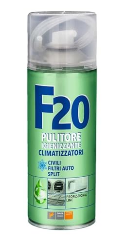 Faren F20, Igienizzante Spray per Climatizzatori di Casa e Auto, gradevolmente profumato a base alcolica, 400ml
