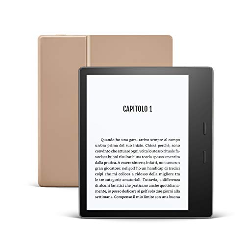 Kindle Oasis - Ora con tonalità della luce regolabile - Resistente all’acqua, 32 GB, Wi-Fi, Gold