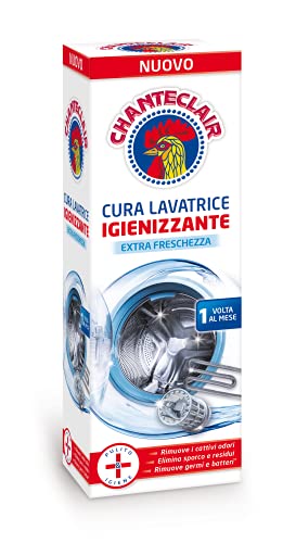 Chanteclair - Cura Lavatrice Igienizzante, Extra Freschezza, Elimina Sporco, Calcare e Cattivi Odori - 250 ml