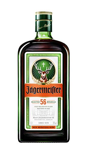 Jägermeister 70cl - Liquore a base di 56 Botaniche, invecchiato in botte. Da servire ghiacciato. 35% Vol.