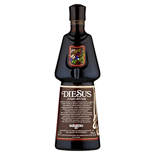 Diesus - Amaro del Frate Barbero, 75 cl, Liquore a Base di Erbe Aromatiche e Vini Pregiati, 18% Vol
