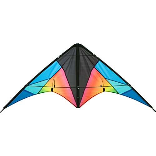 Aquilone acrobatico: Quickstep II - HQ-Invento, Colore Chroma, 2 Cavi per Iniziare, Apertura alare 130 cm, Maniglie e Cavi Inclusi.