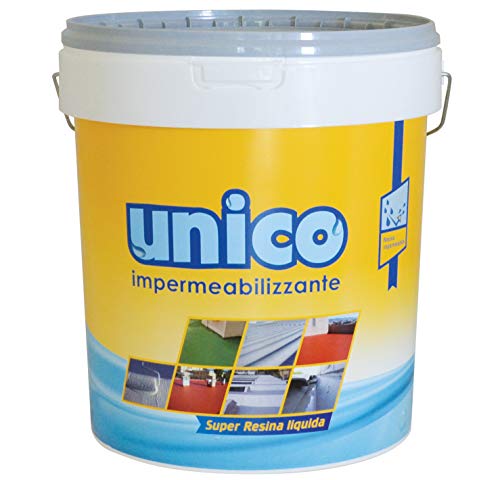 ICOBIT Unico, Super resina liquida impermeabilizzante, Grigio, 5 kg