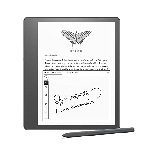 Kindle Scribe (16 GB) | Il primo Kindle e taccuino digitale, tutto in uno, con schermo Paperwhite da 10,2’’ a 300 ppi | Con penna basic