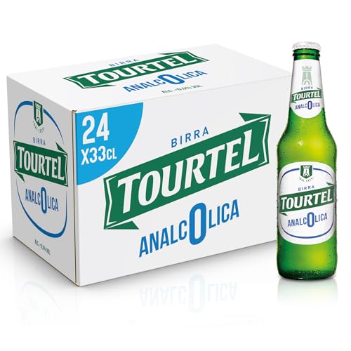 Tourtel Cassa Birra Analcolica con 24 Bottiglie da 33 cl, 7.92 L, Birra Analcolica Premium Lager dal Gusto Pieno e Deciso e dal Colore Giallo Paglierino, Zero Alcol