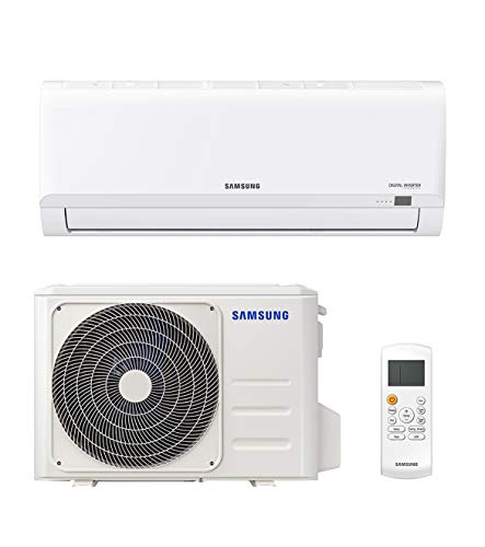 Samsung Clima AR30 Malibu, Climatizzatore Monosplit in pompa di calore, 9000 BTU, GAS R32, AR09TXHQBWKNEU+AR09TXHQBWKXEU, [Classe di efficienza energetica A++/A+]