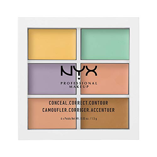 NYX Professional Makeup Palette Colour Correcting, Palette 6 Correttori per Correggere le Imperfezioni, Tonalità Cremose, Confezione da 1