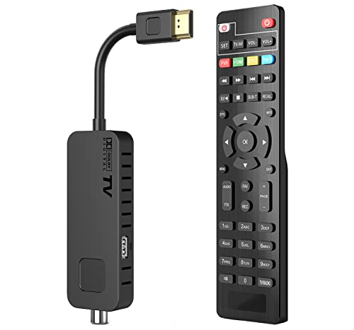 Dcolor Decoder Digitale Terrestre 2023 - Decoder DVB-T2 HDMI TV Stick, Dolby Audio HD 1080P H265 HEVC Main 10 Bit, Supporto USB WiFi/PVR
