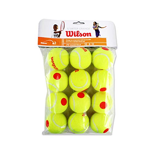 Wilson Starter Orange, Tennis Unisex-Bambini, Giallo/Arancione, 3 Palline