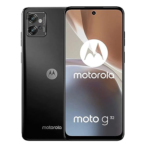 Motorola moto g32 (Tripla fotocamera 50MP, Display 6.5' FHD+ 90Hz, Qualcomm Snapdragon 680, batteria 5000 mAh, 4/64 GB espandibile, Dual SIM, Android 12, Cover Inclusa), Dove Grey