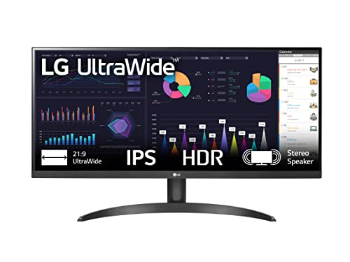 LG 29WQ60A Monitor 29' UltraWide 21:9 LED IPS HDR 10, 2560x1080, 1ms, AMD FreeSync 100Hz, Audio Stereo 14W, HDMI 1.4 (HDCP 2.2), Display Port 1.4, USB-C, Flicker Safe, Nero