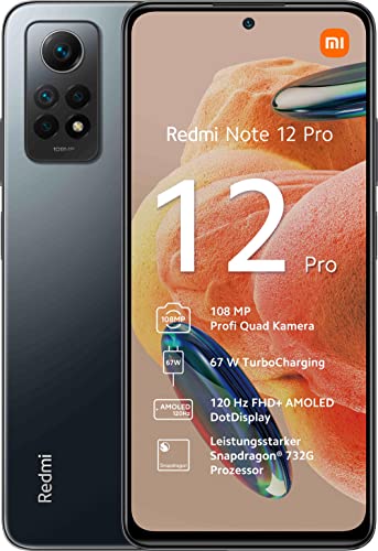 Xiaomi Redmi Note 12 Pro (Graphite Pilka) Dual SIM 6.67â€œ Amoled 1080x2400/2.2GHz&1.8GHz/256GB/8GB RAM/Android11/4G