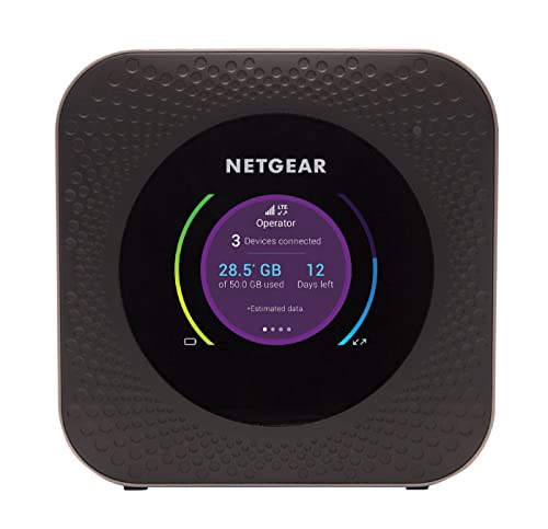Netgear Nighthawk Router 4G (MR1100) | Router Wifi Con Sim | Modem 4G Sim | Router Wifi Portatile per 20 Dispositivi | Velocità download fino a 1Gbps