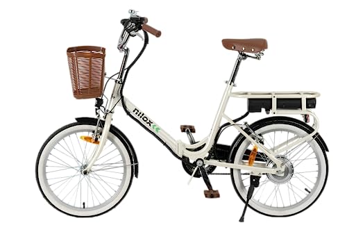 Nilox E-Bike J1 Plus, Bici Elettrica Pieghevole con Pedalata Assistita, 40 Km di Autonomia, Fino a 25 km/h, Brushless High Speed 250 W, Batteria al Litio 36 V 7.5 Ah, Ruote da 20', Sella Ergonomica