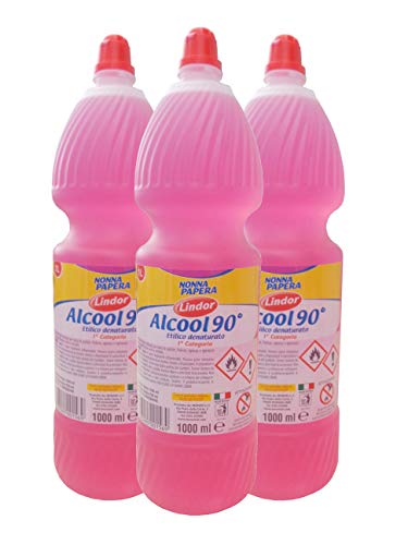 MAURY'S kit Lindor Alcool Etilico Denaturato 90° (3 litri)