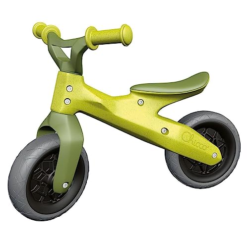 Chicco Balance Bike Eco+, Bici Bambini da 18 mesi a 3 anni (Fino a 25 kg), Bicicletta Senza Pedali per l'Equilibrio, Manubrio e Sellino Ergonomici, Ruote Antiforatura, 80% Plastica Riciclata