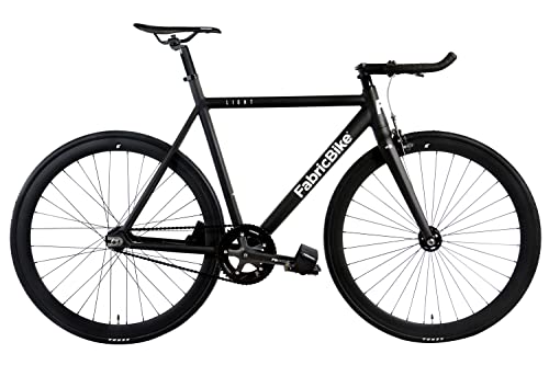 Fabric Bike Light – Fixed Gear bicicletta, Single Speed Fixie completa mozzo, Telaio in alluminio e forcella, ruote 28, 6 colori, 3 dimensioni, 9.45 kg (taglia M) (M-54cm, Light Matte Black)