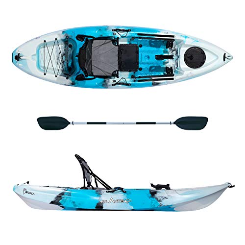 ATLANTIS Kayak-Canoa Iruka - cm 285 - seggiolino - portacanna - pagaia Colore Azzurro