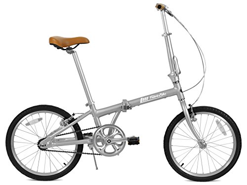 Fabricbike Folding Pieghevole in Alluminio, 20', Bicicletta Single Speed, 3 Colori (Space Grey)