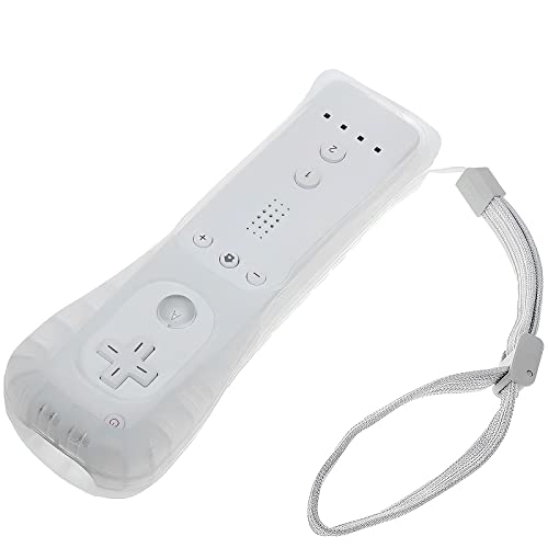 Wii Controller Telecomando Wii Bianco: YOYIAG Remote di Gioco Controller con Custodia in Silicone Bianco, Wireless Telecomando, Telecomando Wii Game Controller per Wii e Wii U