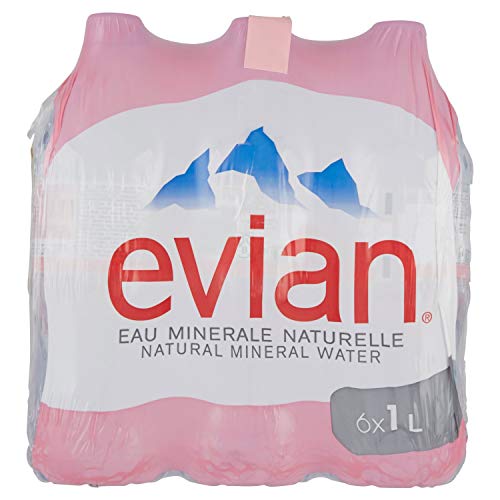 Evian Acqua Minerale Naturale, 6 x 1 L
