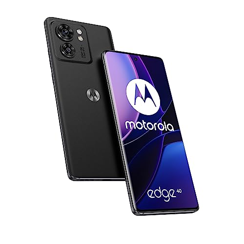 Motorola edge 40 (Display curvo OLED 6.55” FHD+ 144Hz, Camera 50(f/1.4)+13MP, Caricatore 68W in confezione, Batteria 4400mAh, IP68, 8/256GB, 5G, Dual SIM, NFC, Android 13, Cover inclusa) Jet Black
