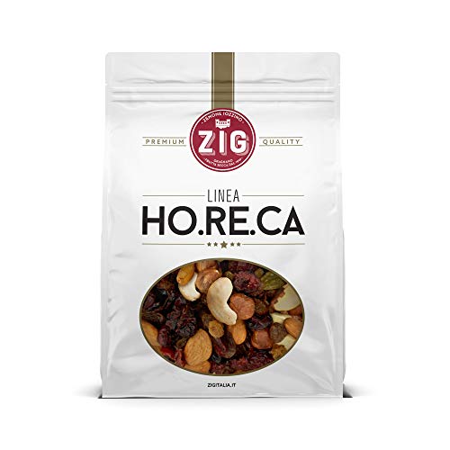 ZIG - HORECA - Energy Mix frutta secca | Anacardi, noci, mandorle, nocciole, cranberries, uva 1 Kg