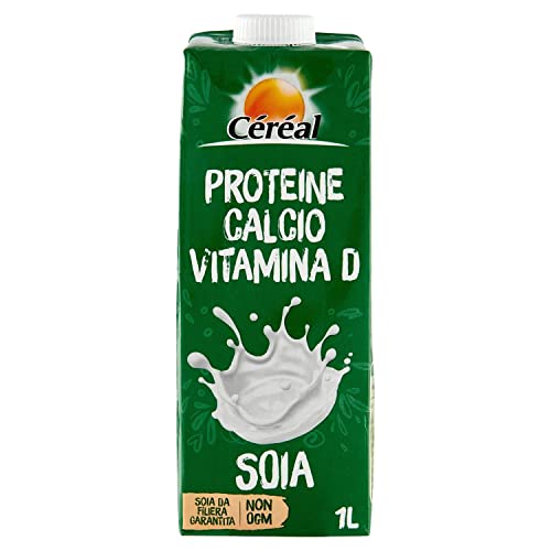 Céréal Bevanda Vegetale di Soia Calcio e Vitamina D, Bevande senza lattosio, con Proteine vegetali della Soia , 1 L