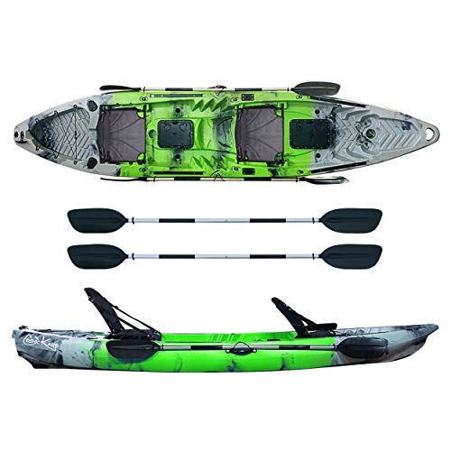 ATLANTIS Kayak-Canoa Cosmic KARP cm 390 Verde/Grigia - 2 gavoni - 2 seggiolini - 2 pagaie