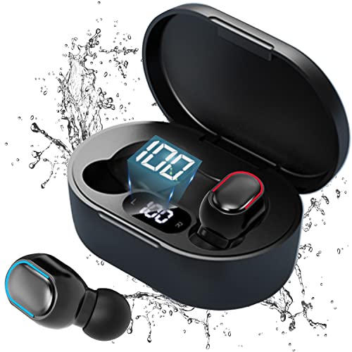 HIWARE Cuffie Bluetooth, Auricolari Bluetooth Riduzione Rumore 5.3 con Mic Stereo, 2023 Cuffie Wireless In Ear Mini Cuffie Senza Fili IPX7 Impermeabili, Cuffiette Bluetooth Sport per iOS/Android