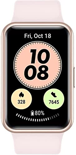 HUAWEI WATCH FIT Smartwatch, Display AMOLED da 1.64', Animazioni Quick-Workout, Durata della Batteria 10 Giorni, 96 Modalità di Allenamento, GPS Integrato, 5ATM, Monitoraggio del Sonno, Pink