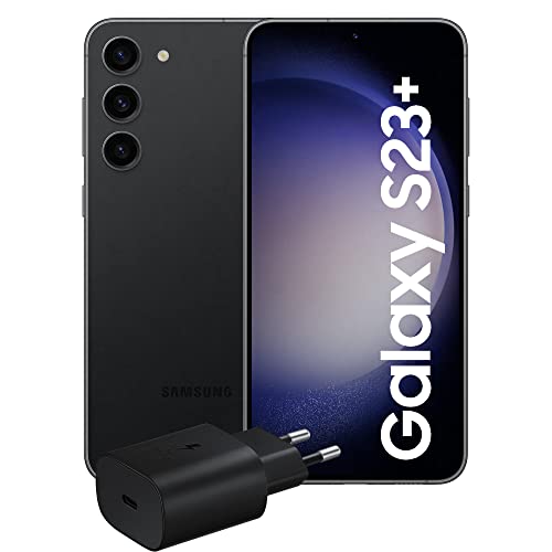 Samsung Galaxy S23+, Caricatore incluso, Smartphone Android, Display 6.6'' Dynamic AMOLED 2X, Fotocamera 50MP, RAM 8GB, 256 GB, 4.700 mAh, Phantom Black [Versione italiana]