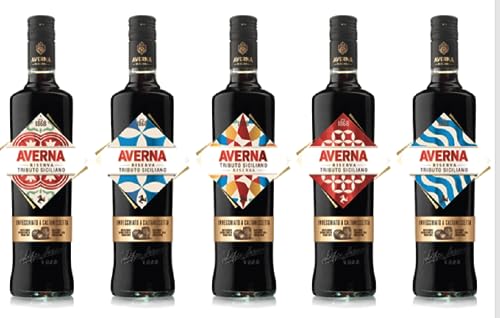 Averna Riserva Tributo Siciliano - Bottiglia Limited Edition, Amaro Italiano dal Sapore Agrumato Invecchiato almeno 18 Mesi, 34% Vol, Etichetta Casuale, Bottiglia in Vetro da 70 cl